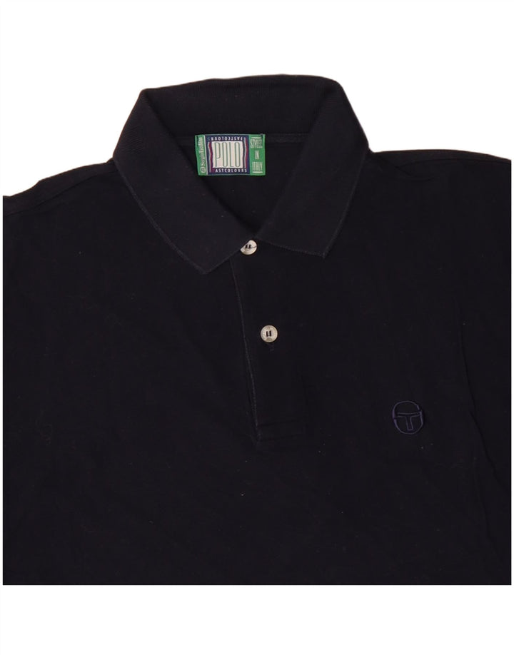SERGIO TACCHINI Polo Homme Bleu Marine Moyen Coton