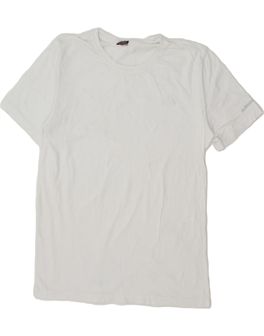 KAPPA Mens T-Shirt Top Large White Vintage Kappa and Second-Hand Kappa from Messina Hembry 