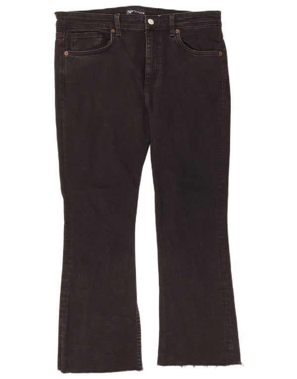 Zara Jean court bootcut femme EU 44 XL W34 L24 coton noir