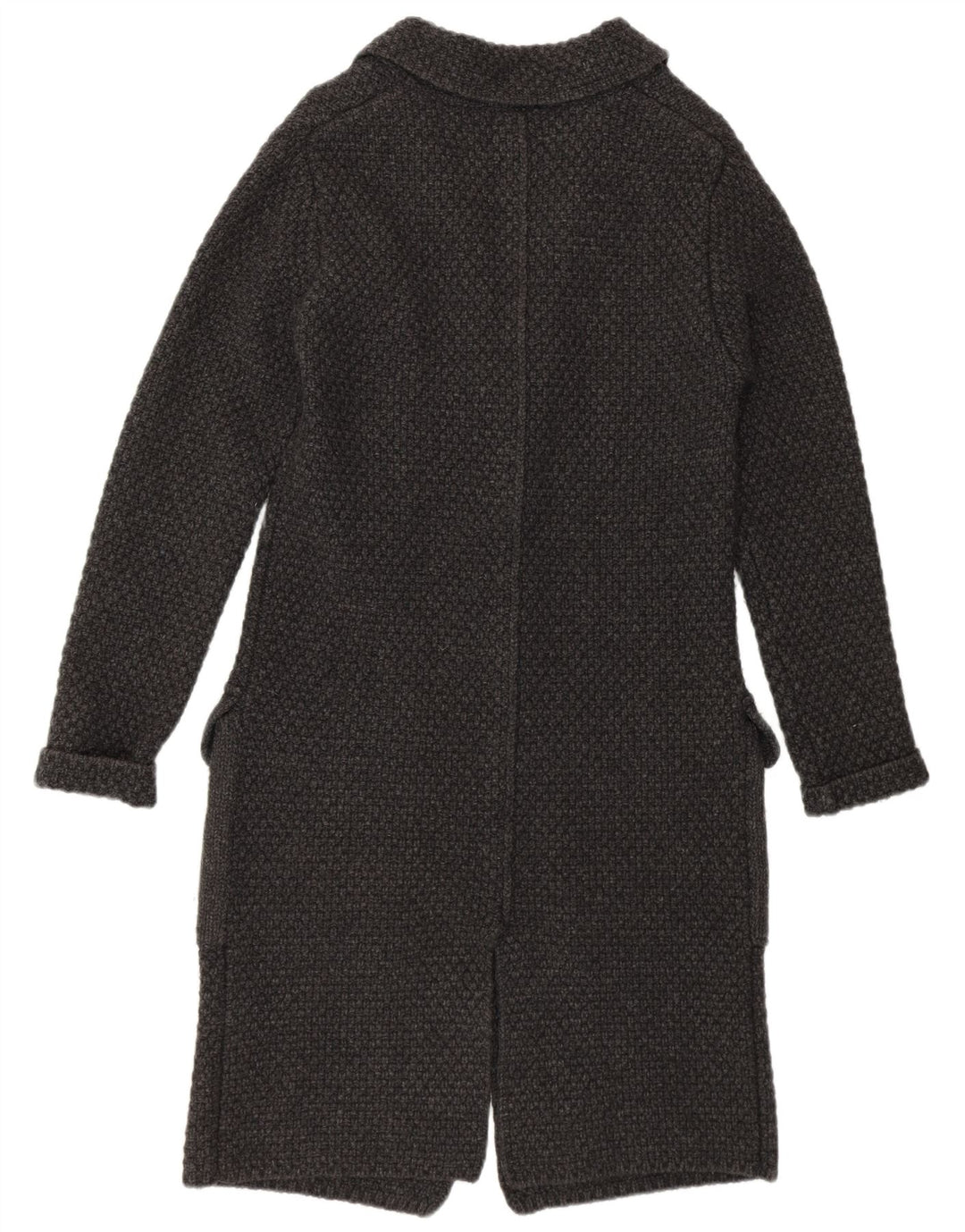 RIFLE Manteau en tricot pour femme UK 10 Petite laine d'agneau grise