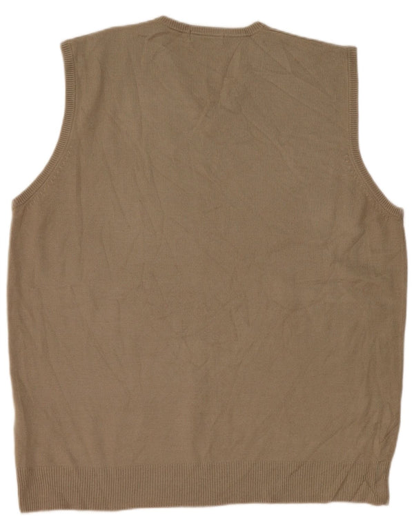 Marks & Spencer Débardeur pour homme Large Beige Acrylique