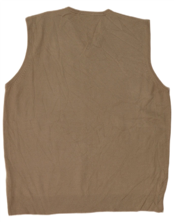 Marks & Spencer Débardeur pour homme Large Beige Acrylique