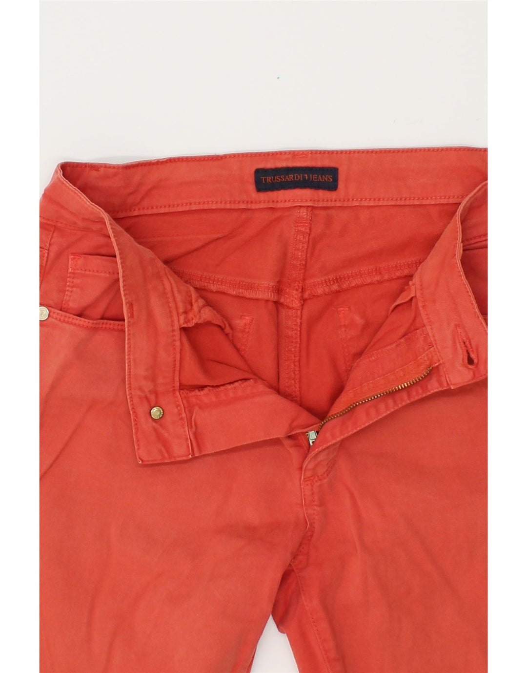 TRUSSARDI Womens Slim Jeans W30 L31  Red Vintage Trussardi and Second-Hand Trussardi from Messina Hembry 