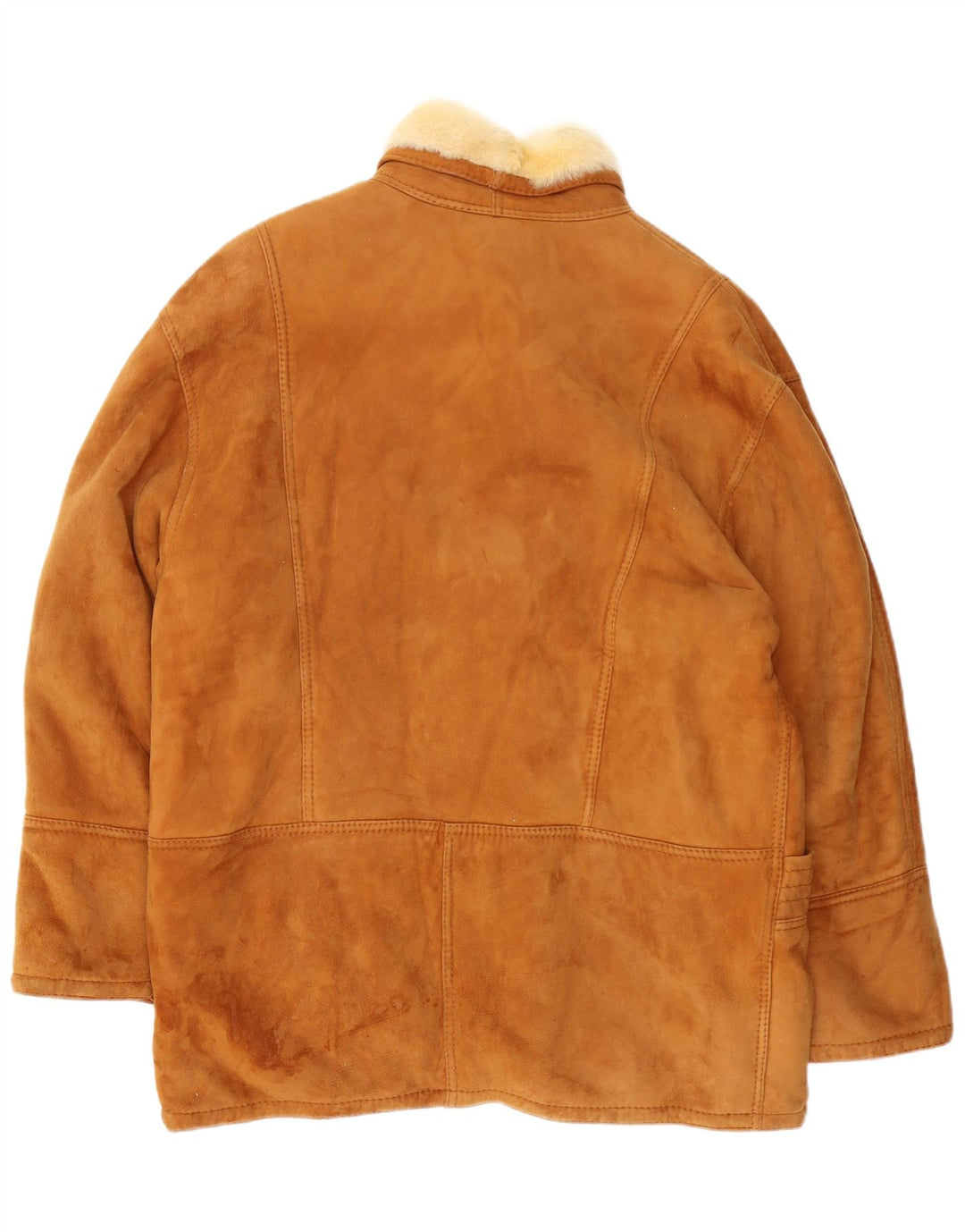 veste en peau de mouton homme vintage IT 52 XL peau de mouton marron