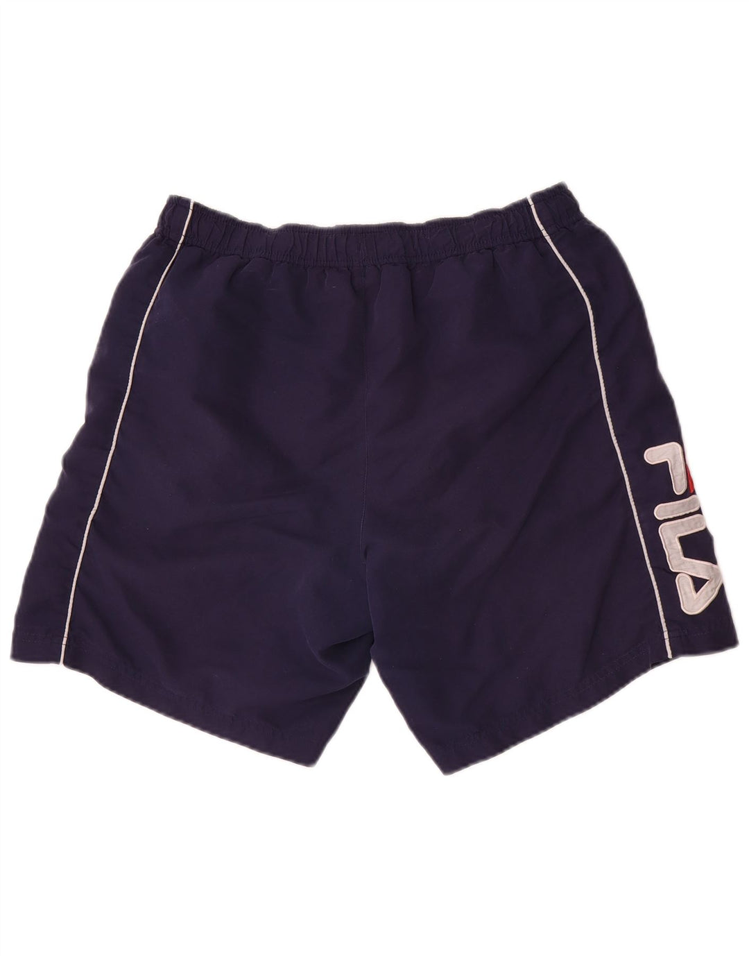 Fila Short de Sport Graphique Homme Bleu Marine Moyen Polyester