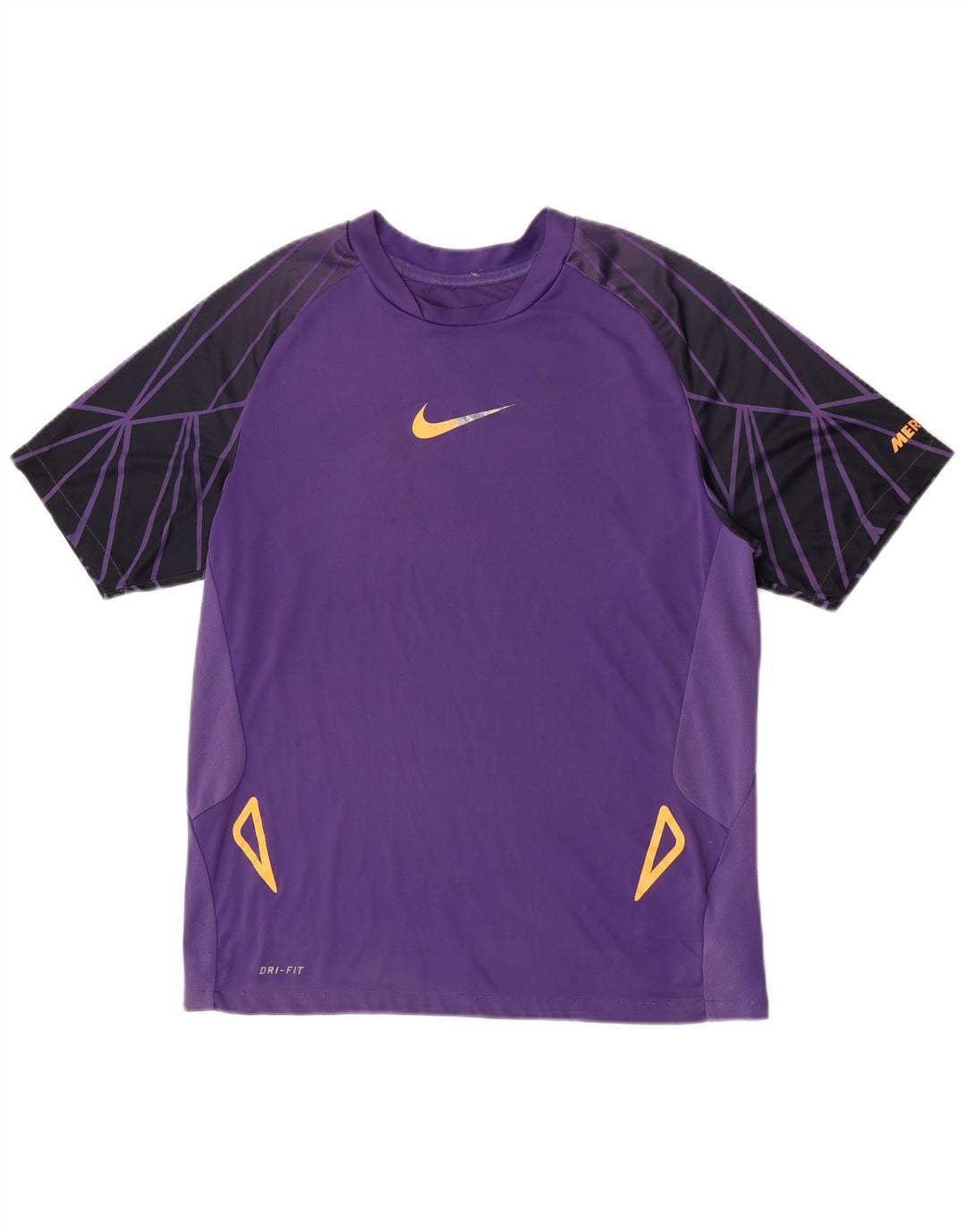 Nike T-shirt Dri Fit pour homme en polyester color block violet moyen