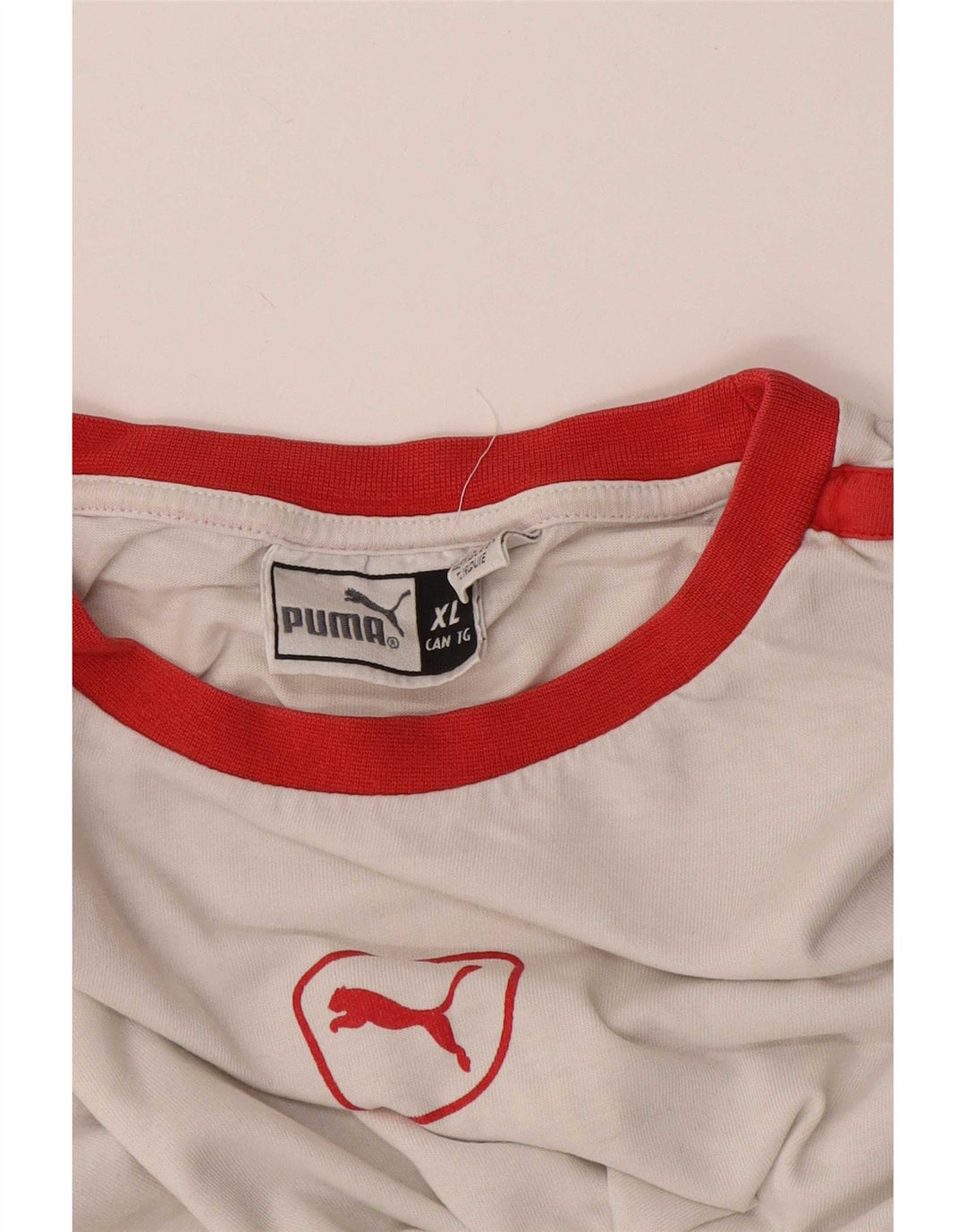 Puma T-Shirt Top XL Homme Blanc Colorblock