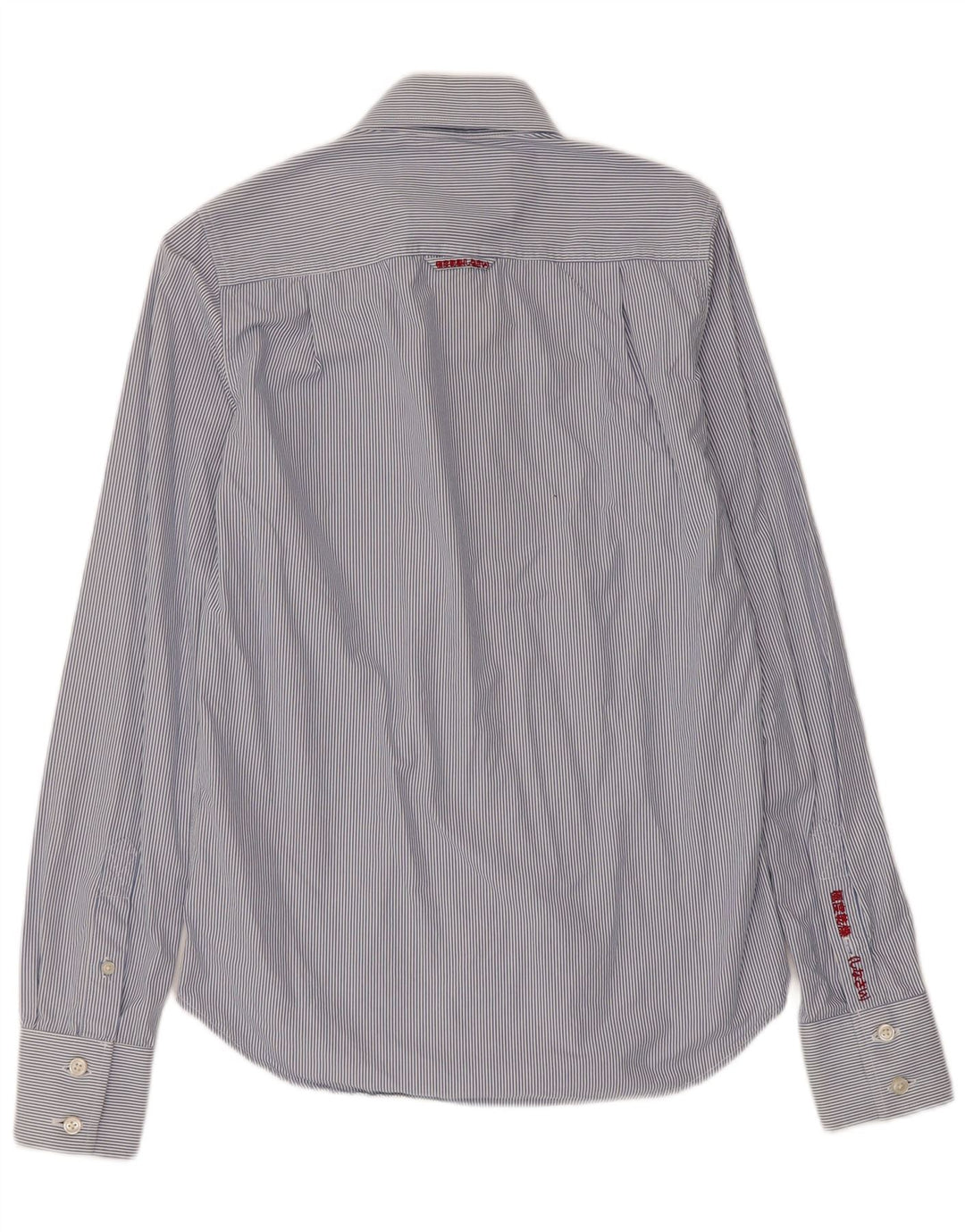 Superdry Chemise Homme Petite Rayure Bleue En Coton