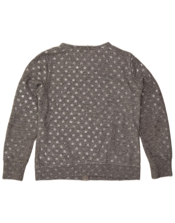 Superdry Veste de survêtement à motif abstrait pour femme UK 16 Large Gris