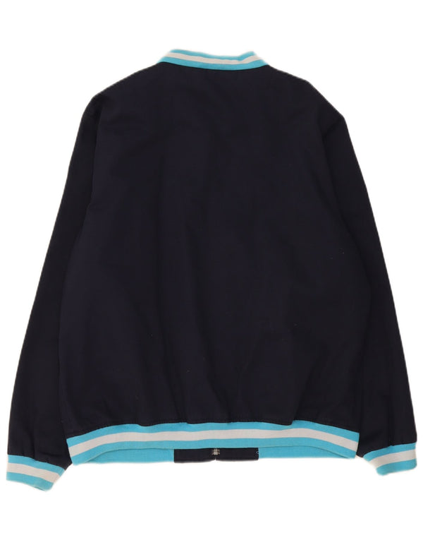 Merc Veste Bomber Homme UK 42 XL Bleu Marine Colorblock Coton