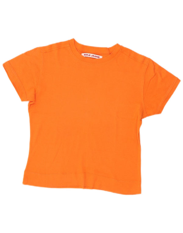 Rifle T-shirt court pour femme UK 14 Large Orange