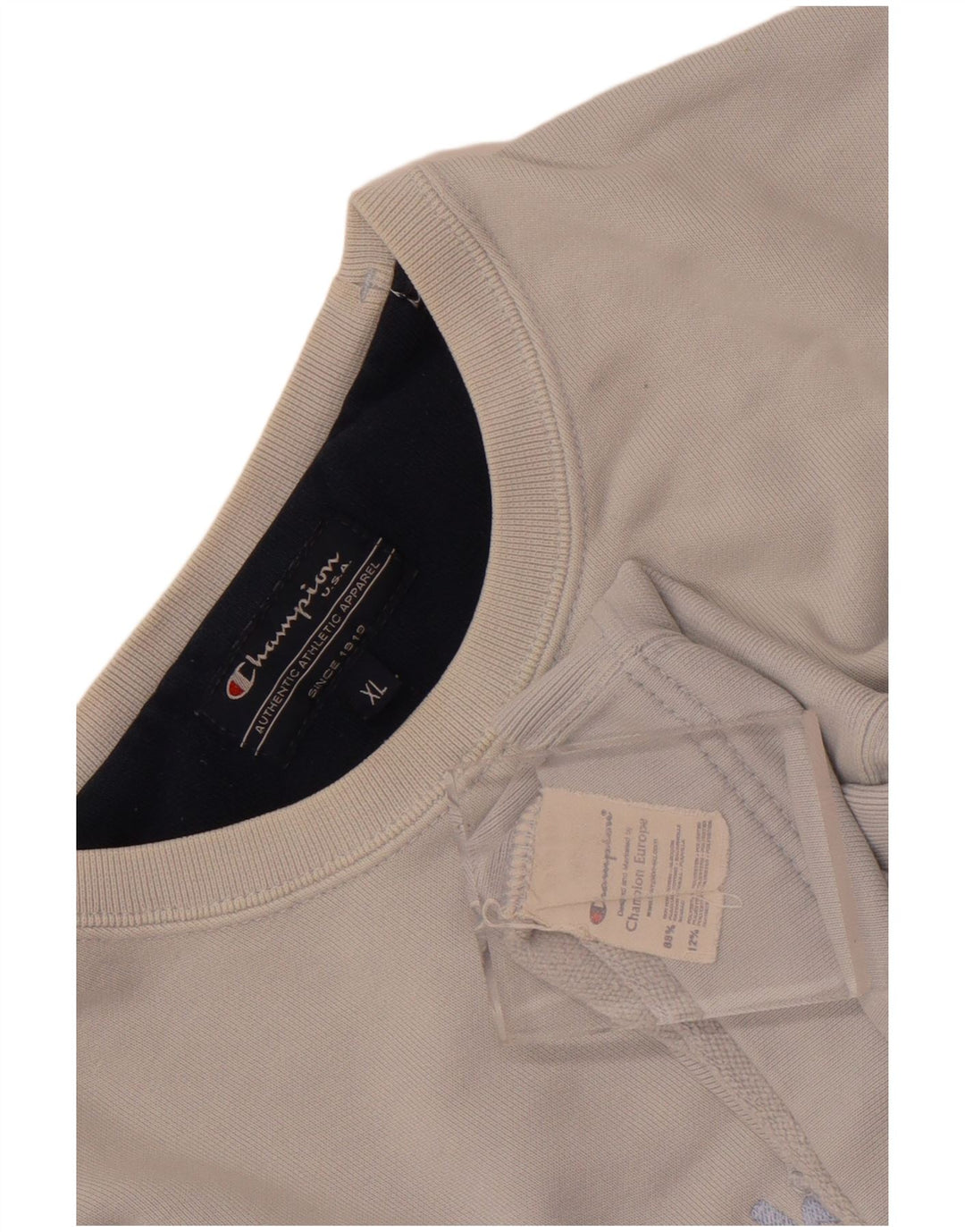 Champion Sweat-Shirt Graphique Homme XL Bleu Coton