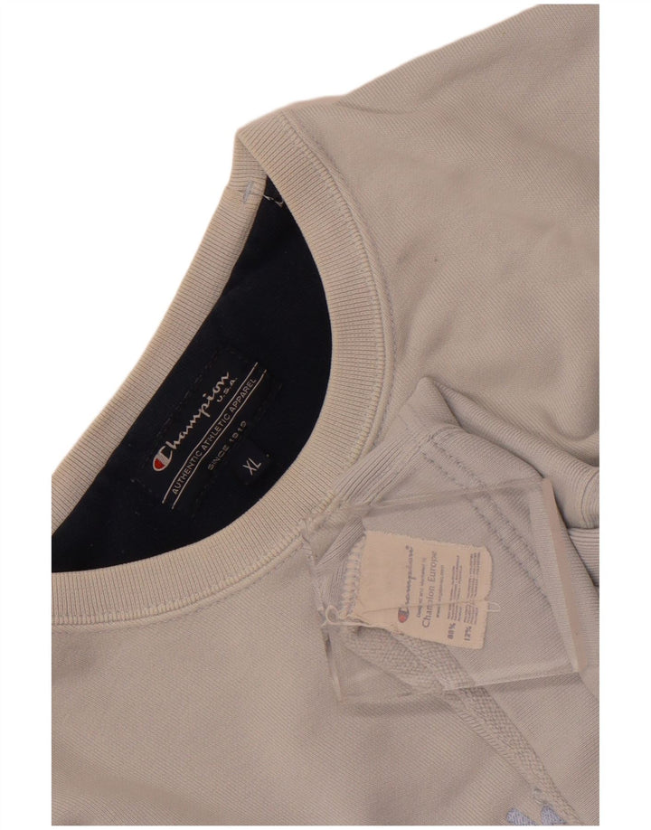 Champion Sweat-Shirt Graphique Homme XL Bleu Coton