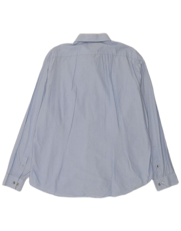 CALVIN KLEIN Chemise Slim Fit Homme Taille 44 17 1/2 XL Coton Bleu
