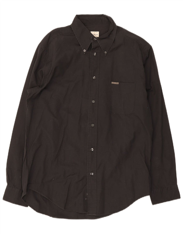 Calvin Klein Jeans Chemise Homme Coton Noir Moyen