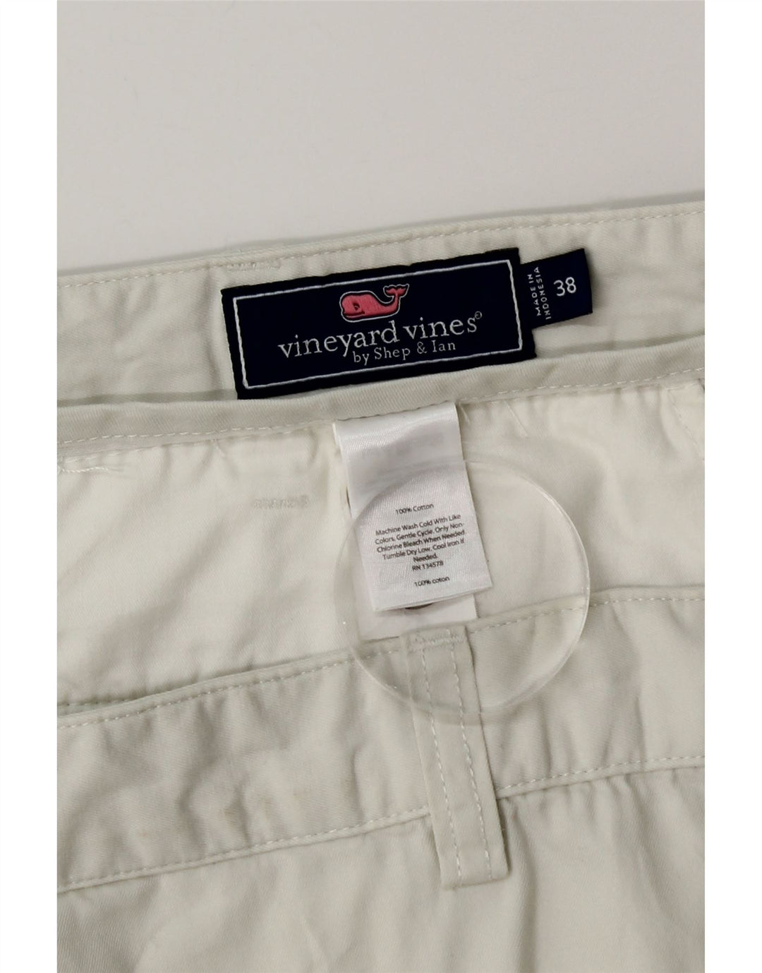 VINEYARD VINES Short Chino Homme W38 XL Coton Blanc
