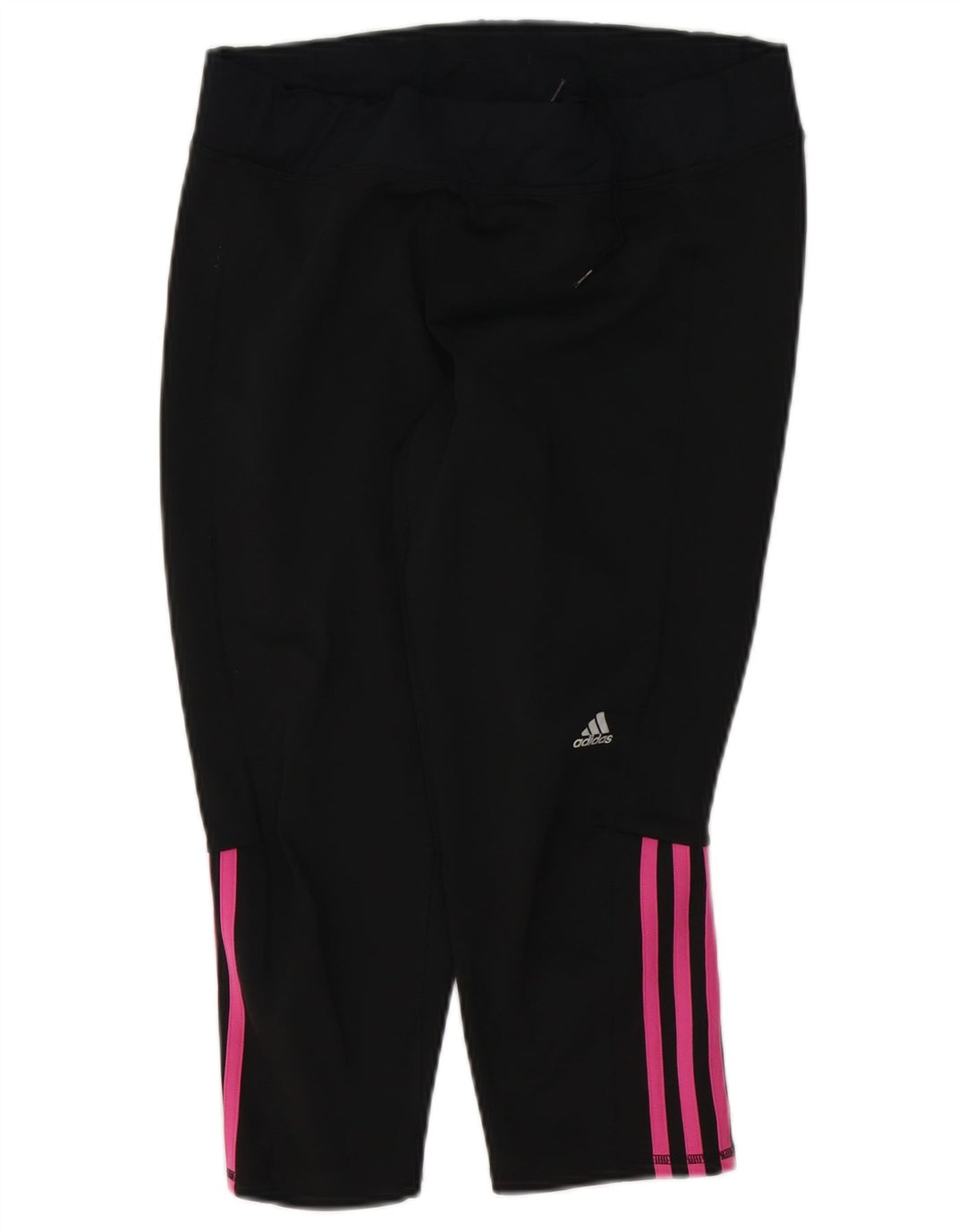 ADIDAS Legging Capri Femme UK 16/18 Grand Noir