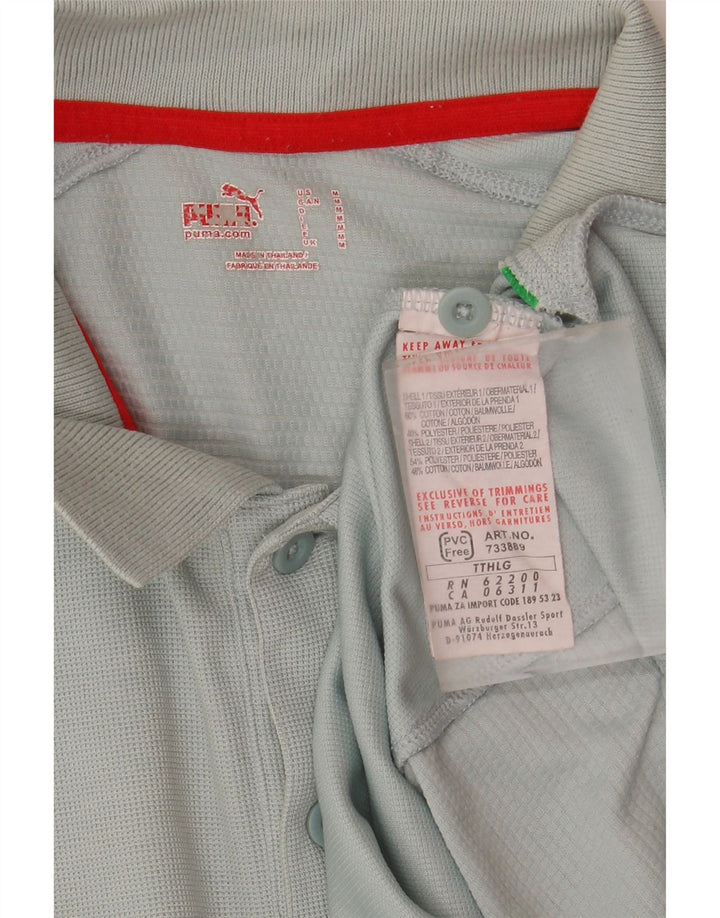 Puma Polo Italia Graphic Homme Bleu Moyen Coton