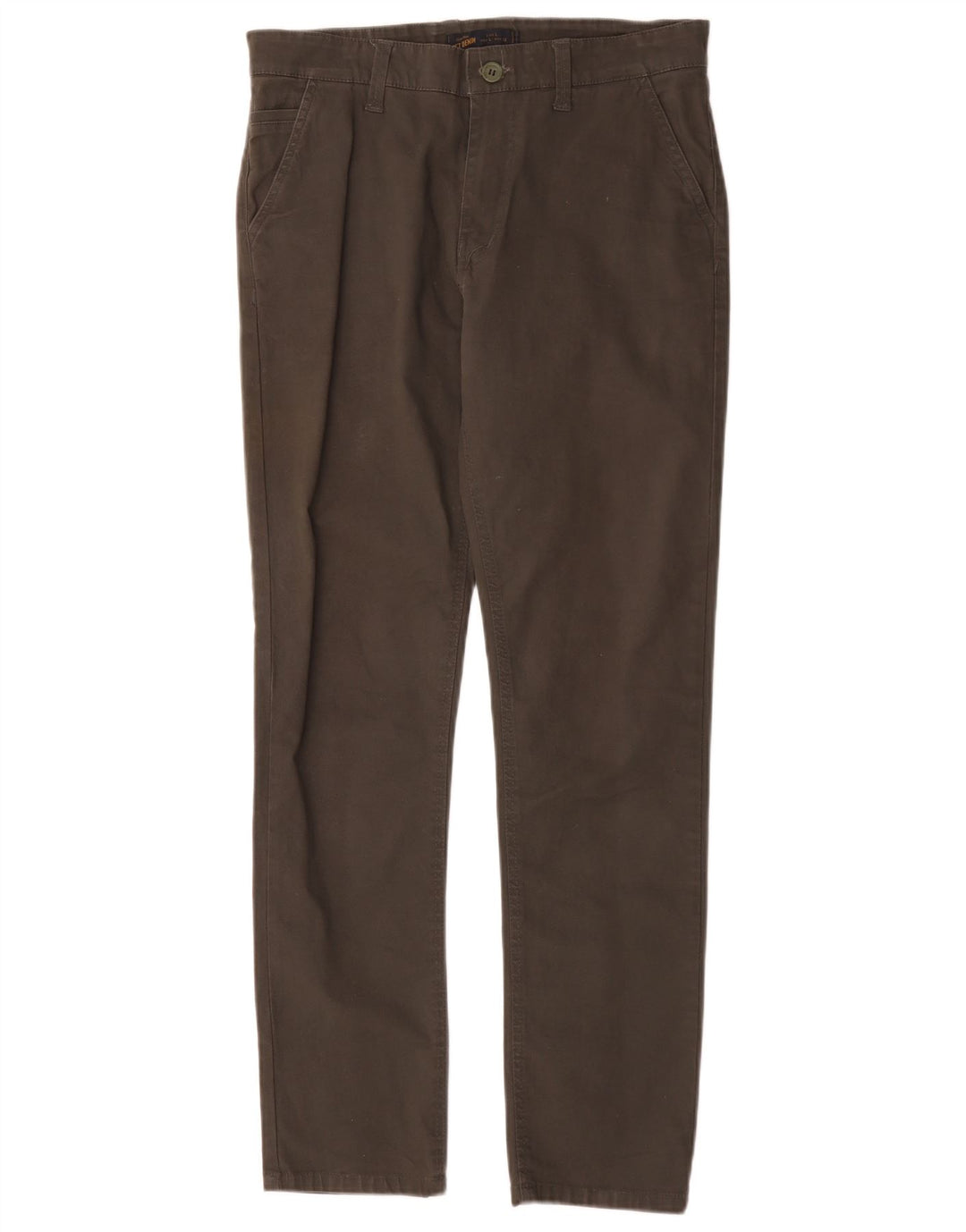 Zara Pantalon Chino Slim Homme Large W32 L30 Kaki