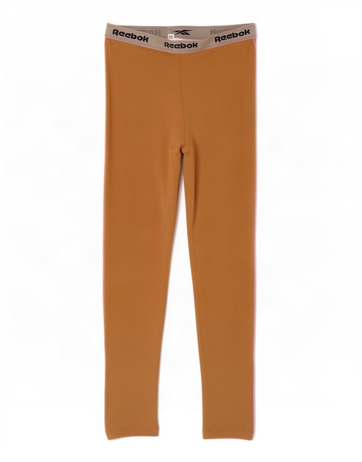 Reebok Legging Graphique Fille 8-9 ans Beige Colorblock Polyester