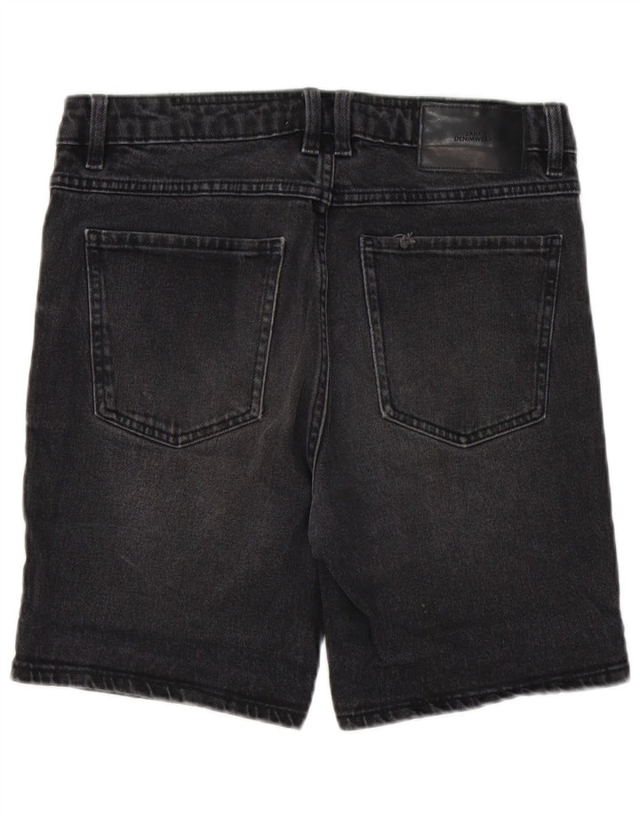 Zara Short en jean pour homme EU 38 Small W30 Noir