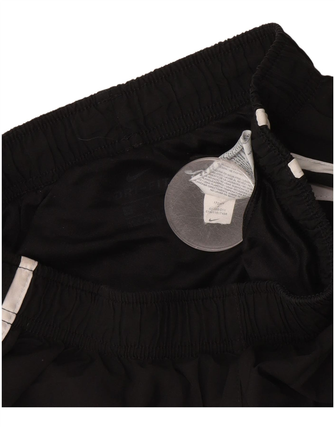 NIKE Short de sport pour femme UK 8 Small Noir Polyester