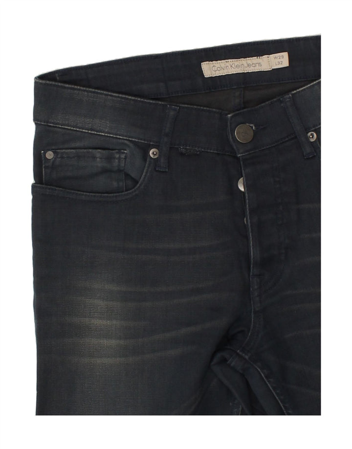 CALVIN KLEIN Womens Slim Jeans W29 L32 Navy Blue Cotton Vintage Calvin Klein and Second-Hand Calvin Klein from Messina Hembry 