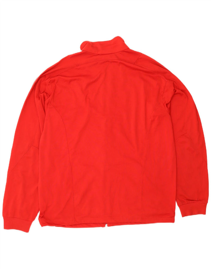 ADIDAS Hommes Climalite Survêtement Top Veste Grand Rouge Polyester