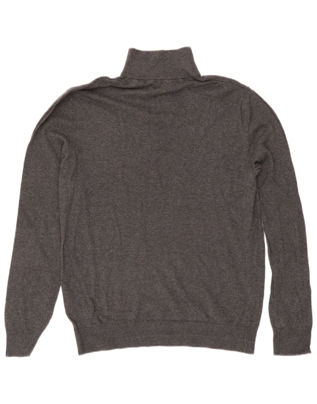 Jack & Jones Pull Col Zippé Homme Gris Moyen Coton