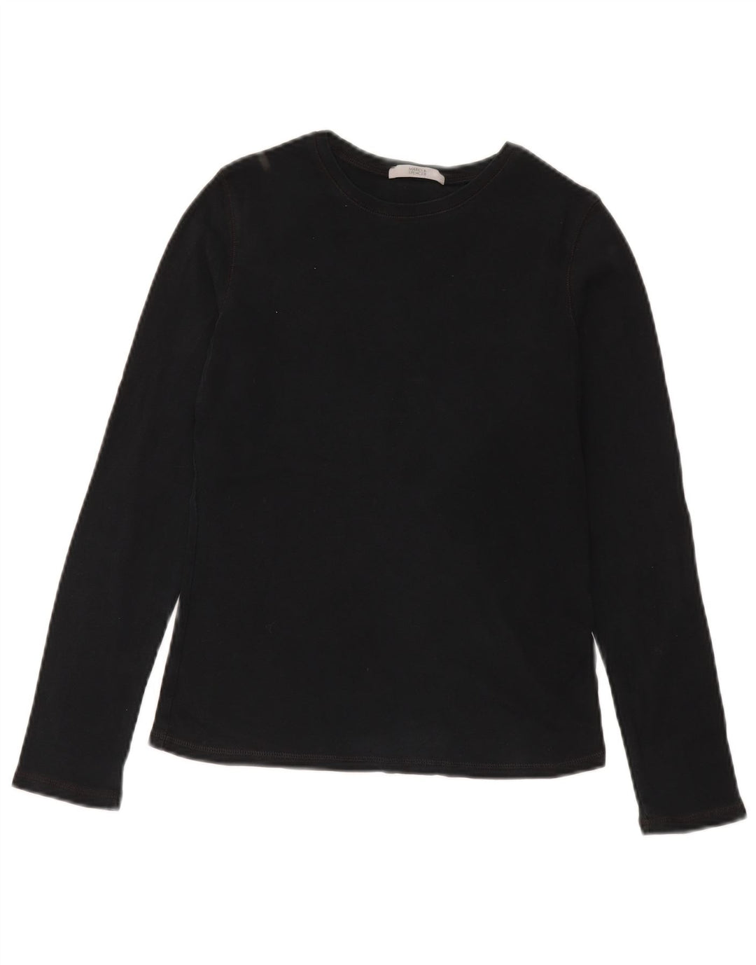 Marks & Spencer Haut à manches longues pour femme UK 8 Small Noir Coton