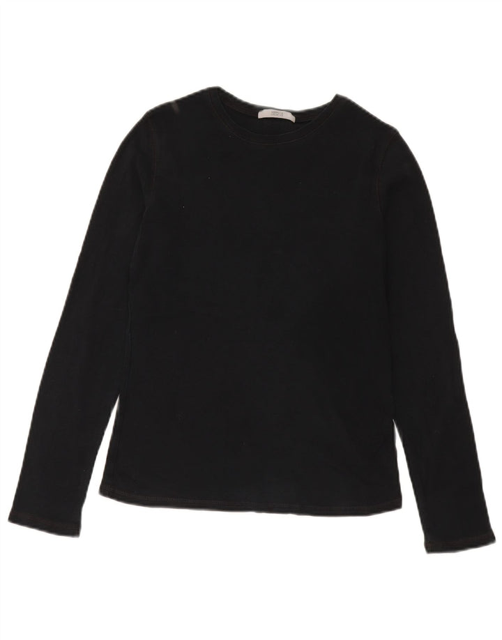 Marks & Spencer Haut à manches longues pour femme UK 8 Small Noir Coton