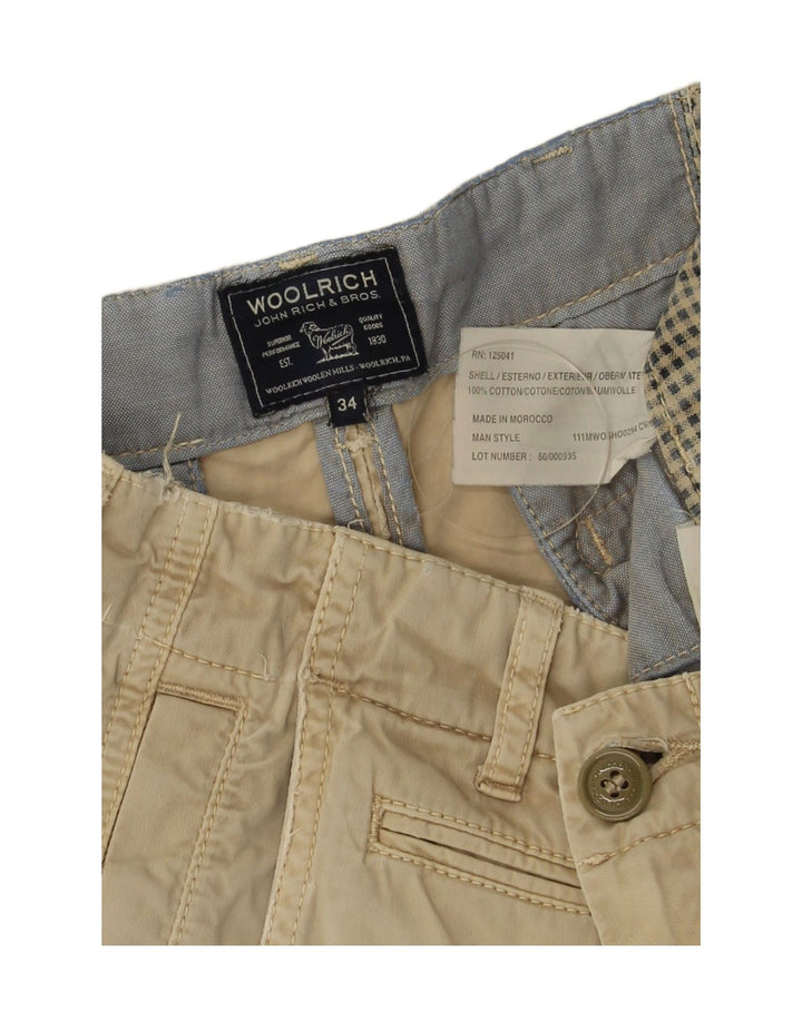 Woolrich Short Chino Homme W34 Large Beige Coton