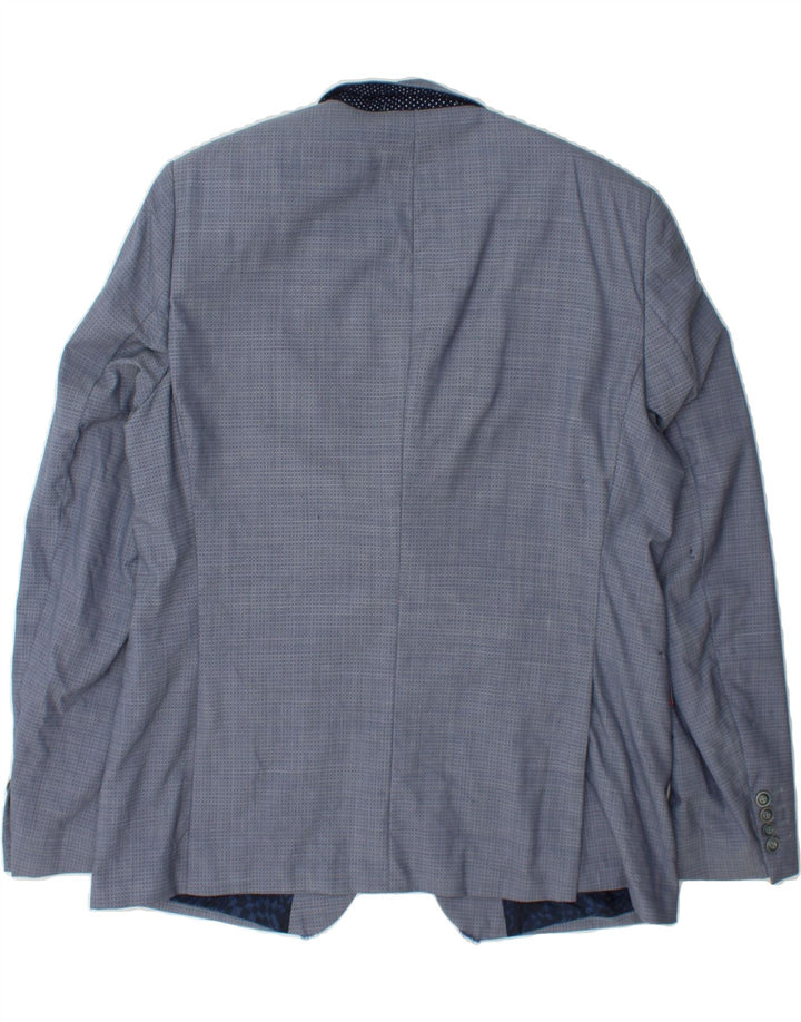 DIGEL Mens 2 Button Blazer Jacket UK 38 Medium Blue Check Vintage Digel and Second-Hand Digel from Messina Hembry 
