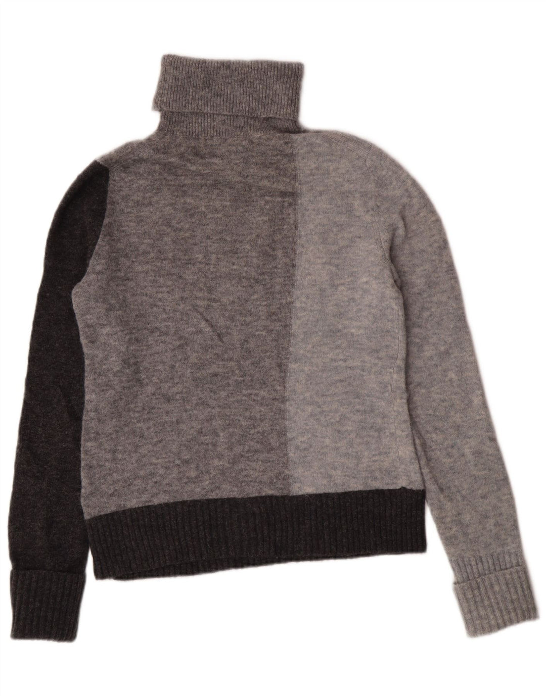 Cos Pull col roulé pour femme UK 6 XS Gris Colorblock Laine d'Alpaga