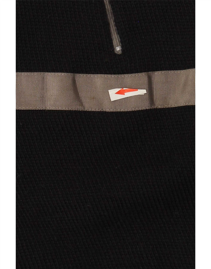 North Sails Pull à col zippé pour homme en laine color block bleu marine moyen