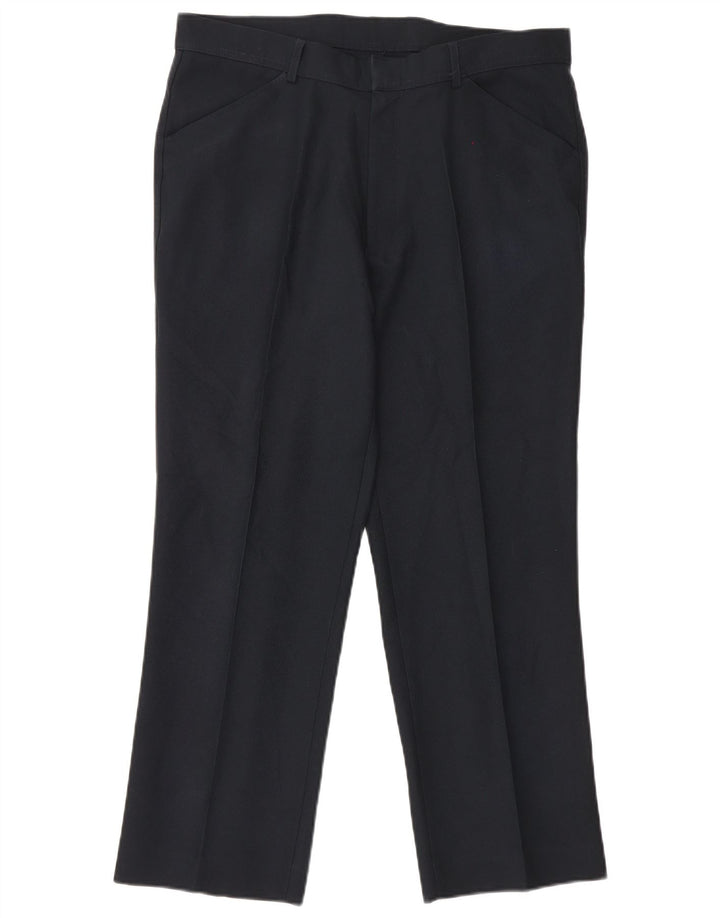 Farah Pantalon décontracté droit pour homme W38 L29 Noir Polyester