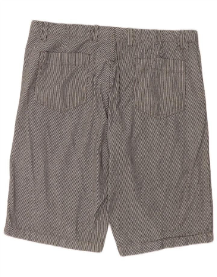 Gap Short Chino Homme W36 Grand Coton Rayé Gris
