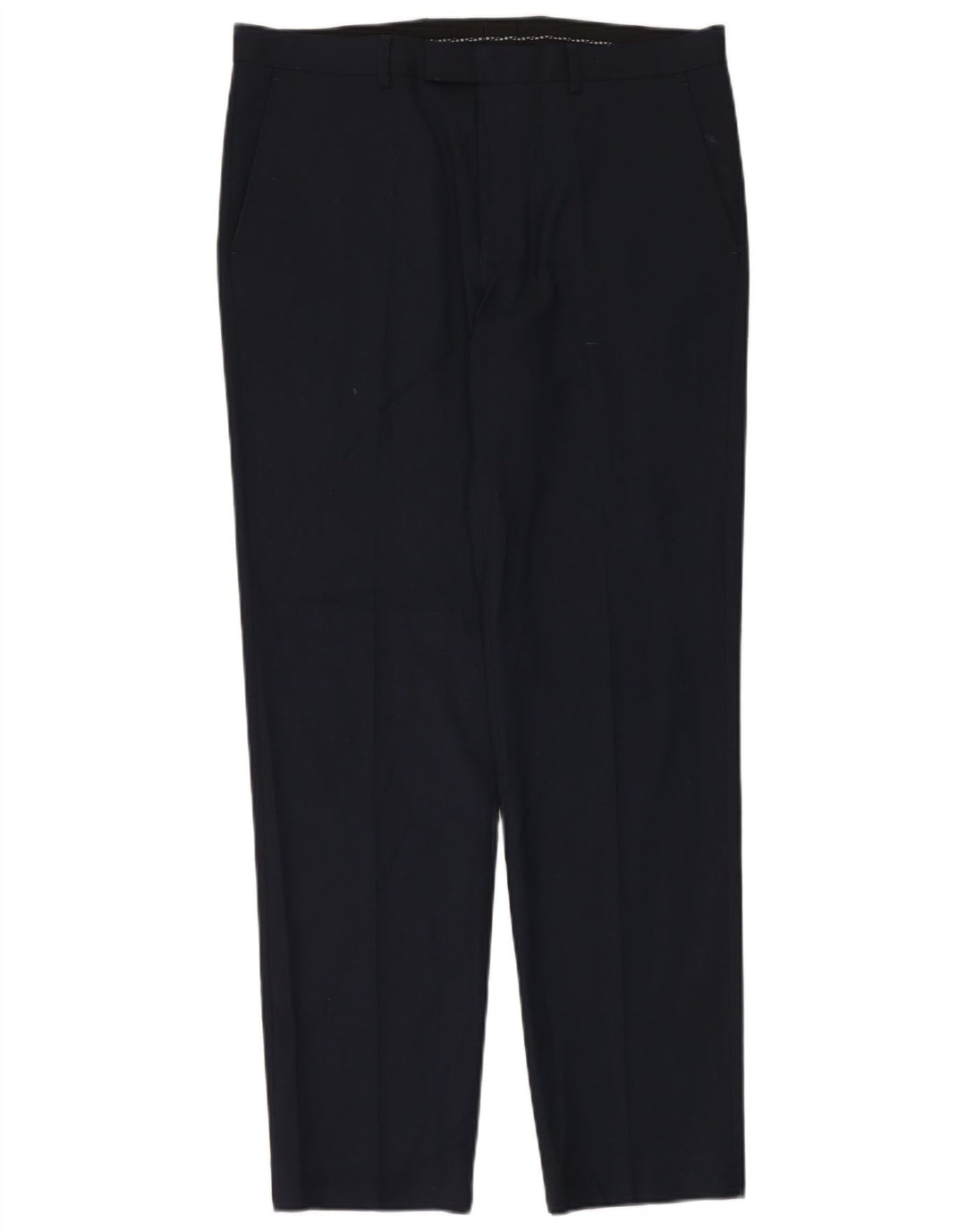 Marks & Spencer Pantalon de costume sur mesure pour homme W36 L33 Bleu marine Polyester