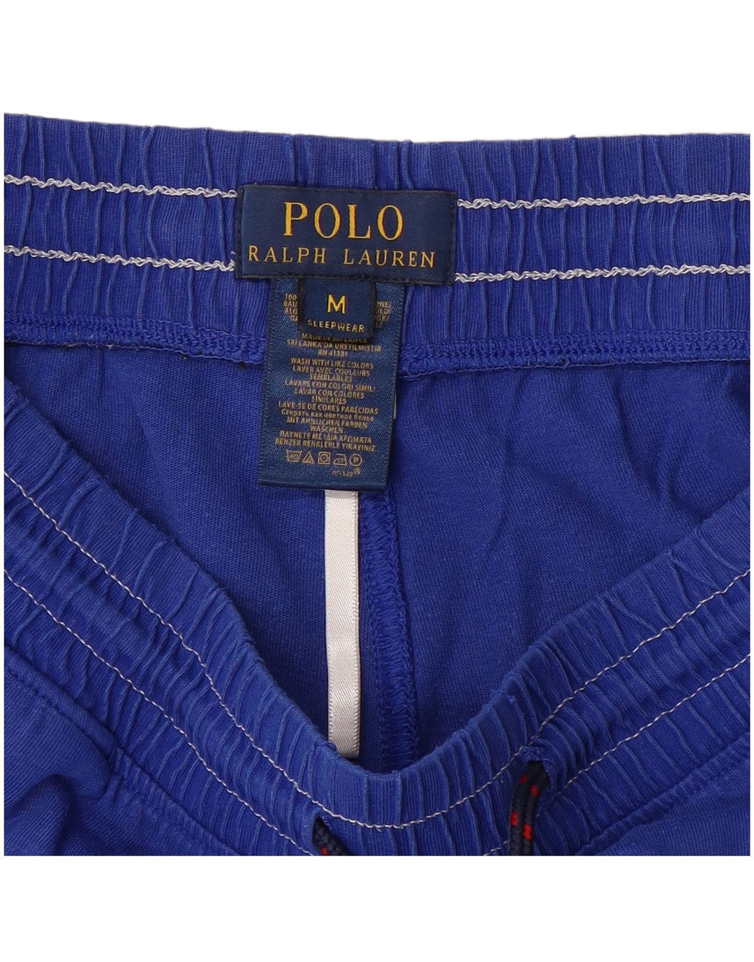 POLO RALPH LAUREN Short de Sport Graphique Homme Bleu Moyen Coton