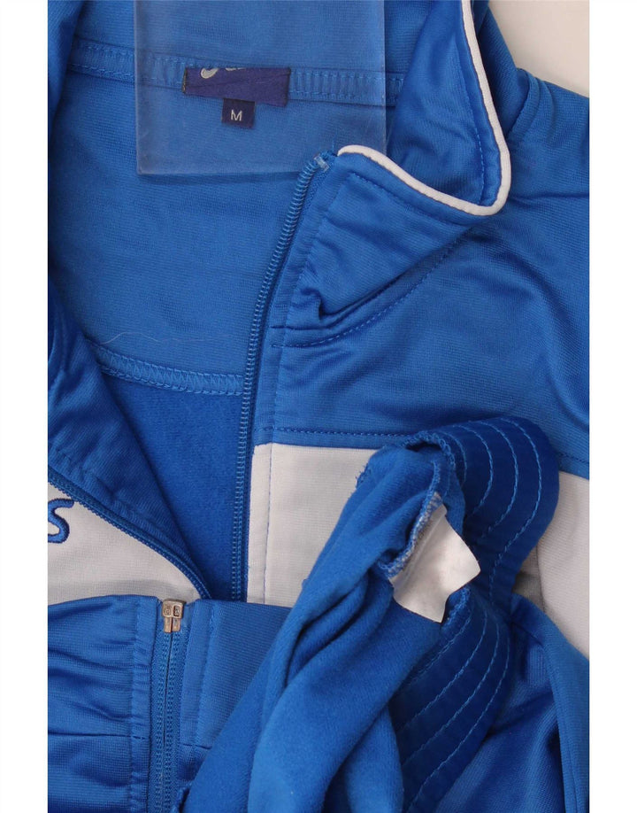 Asics Veste de Survêtement Graphique Homme Bleu Moyen Polyester Colorblock