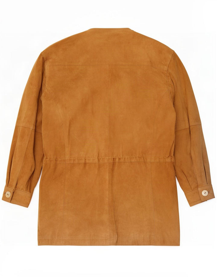 Yorn Veste en daim pour femme EU 38 Cuir marron moyen