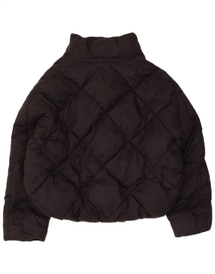 Zara Veste rembourrée surdimensionnée pour femme UK 14 Polyester noir moyen