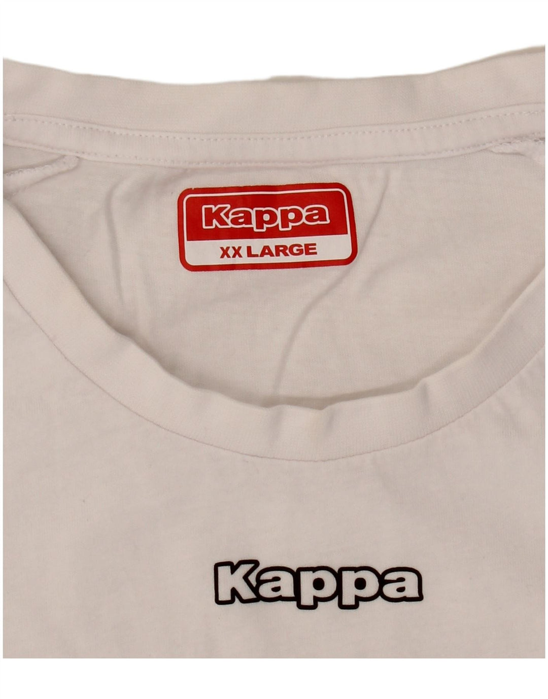 Kappa T-Shirt Graphique Homme Top 2XL Blanc
