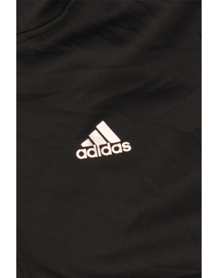 Adidas Pull à Capuche Climalite Zip Homme Noir Moyen Colorblock