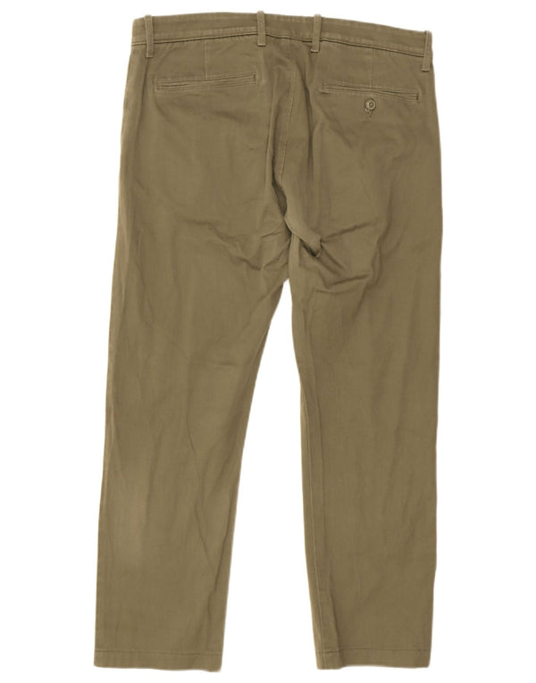 J. Crew Pantalon Chino Droit Homme W32 L25 Kaki