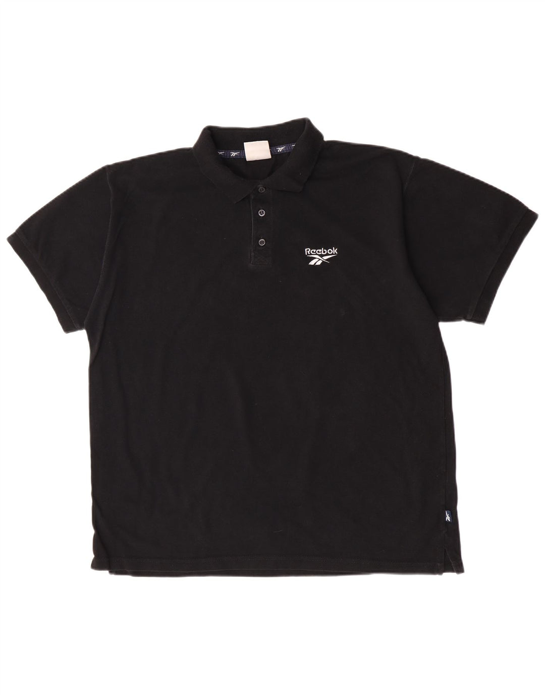 Reebok Polo Homme Grand Noir Coton