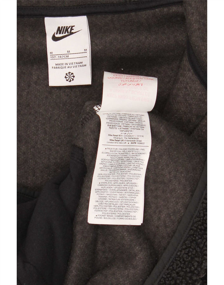 Veste polaire à capuche Nike garçon 10-11 ans noir moyen polyester