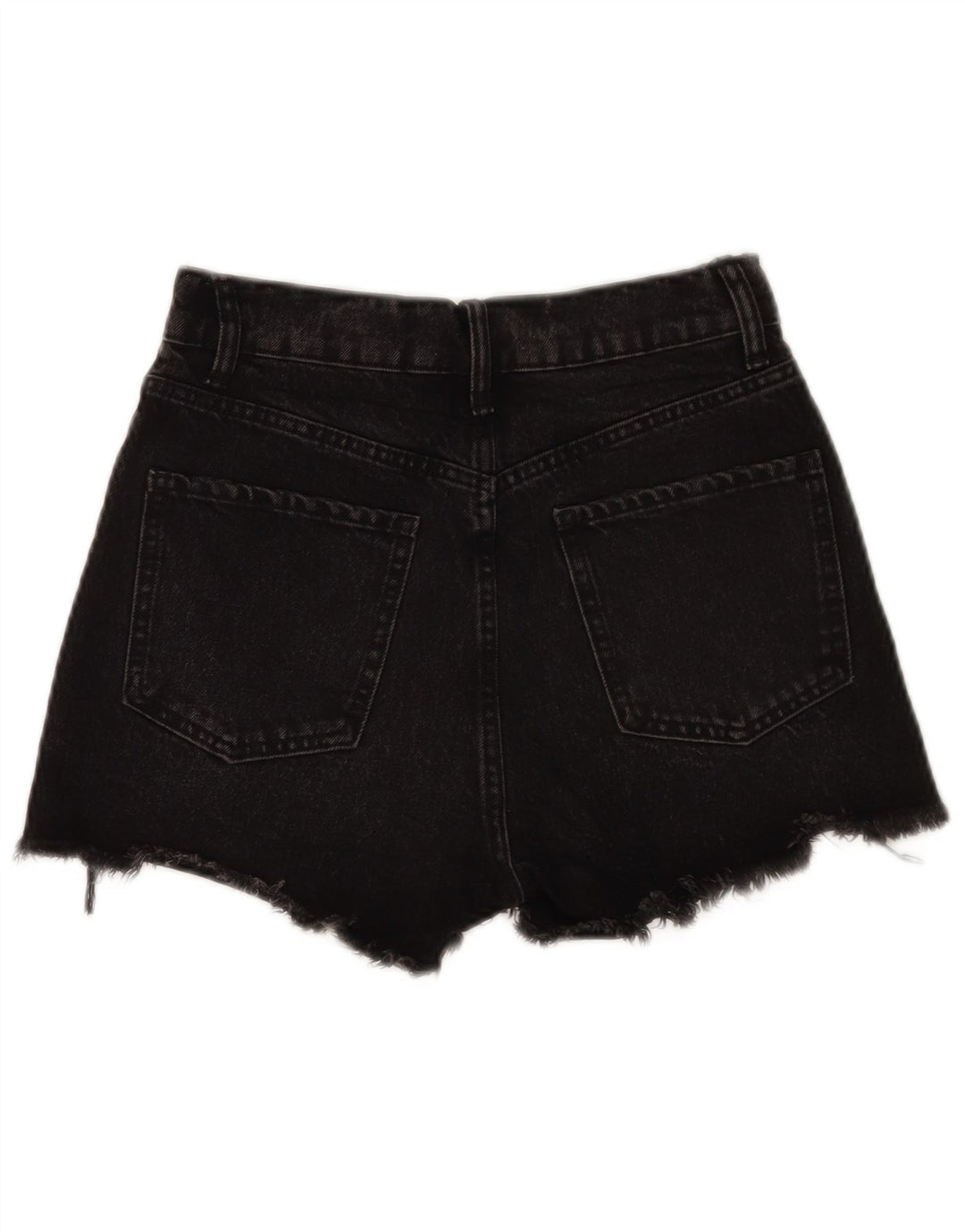 Zara Short en jean pour femme EU 34 2XS W24 Noir