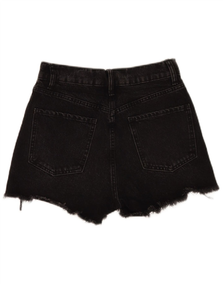 Zara Short en jean pour femme EU 34 2XS W24 Noir