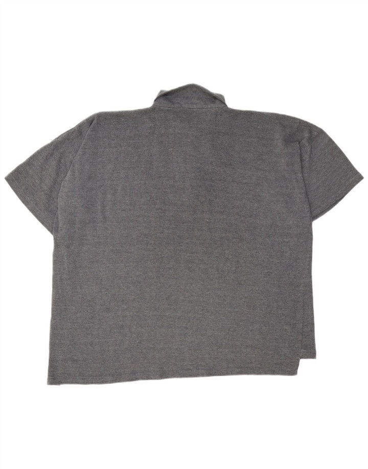 Paul Smith Polo à col zippé pour homme 2XL Gris Polyester
